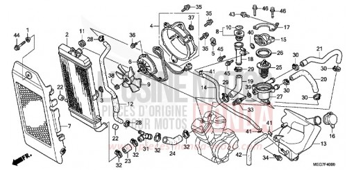 KUEHLER (VT750C2B/C2S/CS/C/CA) VT750CSC de 2012